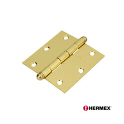 Bisagra 3.5" x 3.5" Dorada Hermex